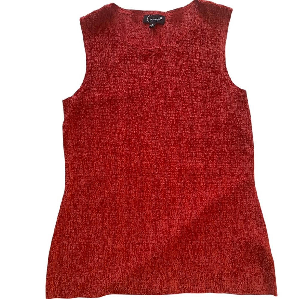 Connected Apparel Vintage Y2K red Sleeveless Knit Top